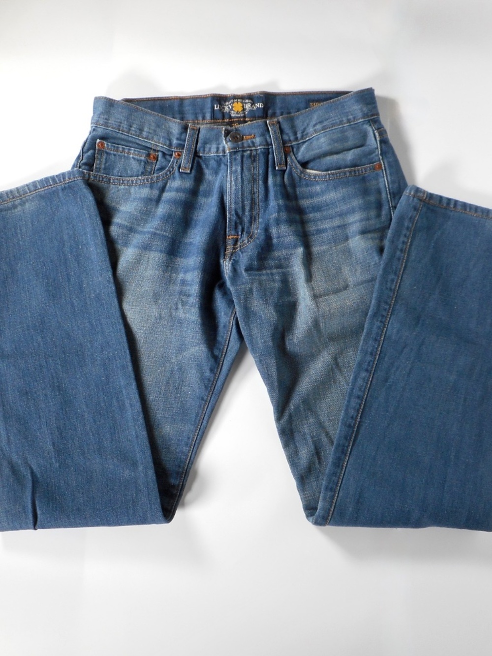 Lucky Brand 221 Original Cotton Straight Leg Mens 29x32 Blue Jeans  Denim